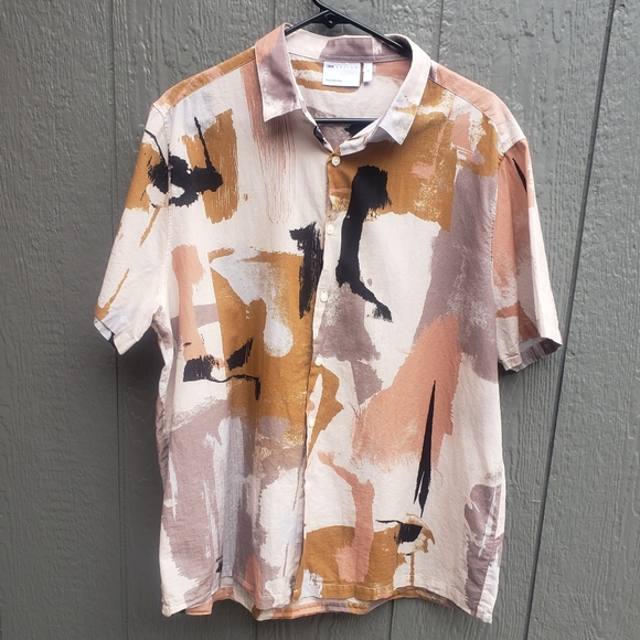 Asos Design Multicolored Button Down Top - Picture 1 of 6